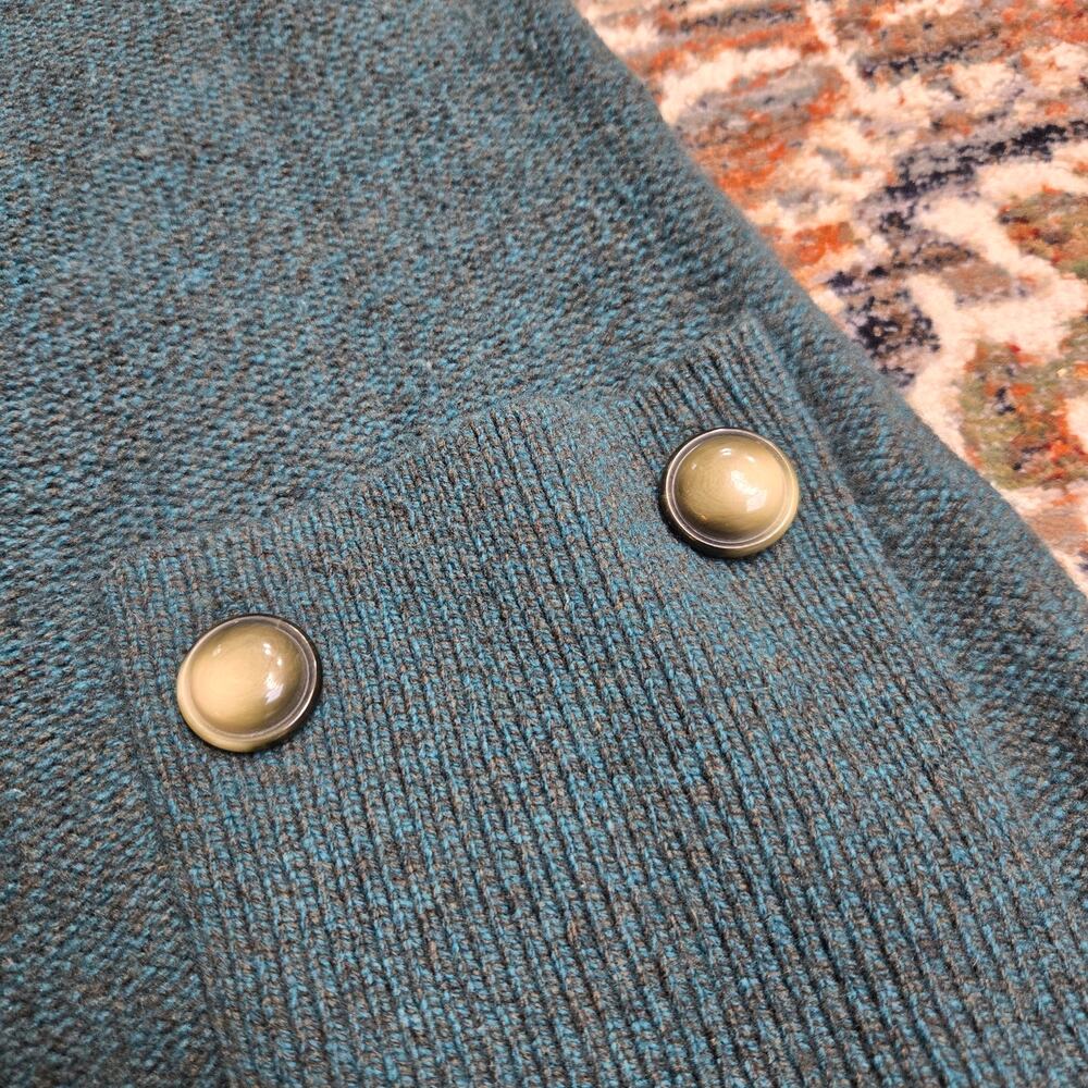 Orla Kiely Blue Vintage Inspired Dress Cashmere Wool Blend Natural Fibers - Picture 3 of 10